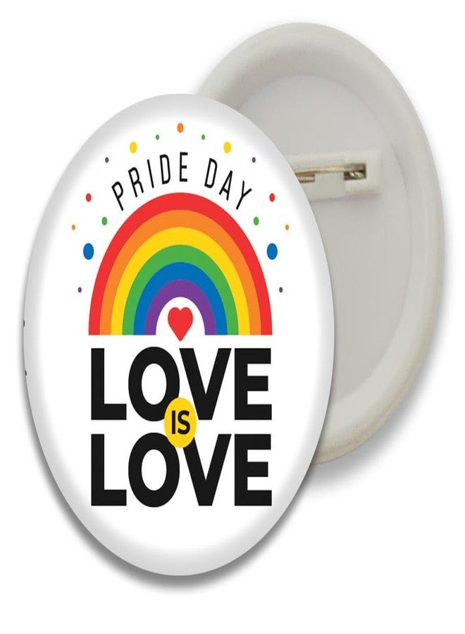 D2C LGBT+ Community Plastic Button Badges - 58MM Size, Multicolor Pack of 5 - Celebrate Diversity and Inclusivity with Stylish Pride Batches for Bags, Backpacks! D1 - Image 2