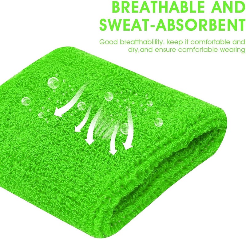 Aster 6pcs Headband Wristband Set, Including 2pcs Sports Headband and 4pcs Wristband Sports Band Colorful Striped Sweatband for Men and Women Basketball Soccer Yoga Badminton Tennis Volleyball Golf - Image 5