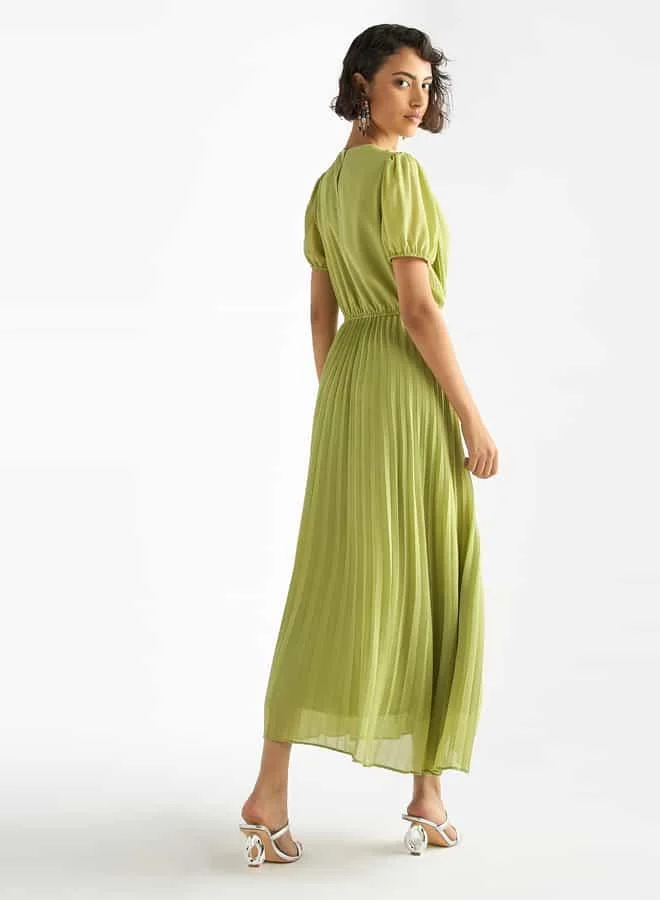 Splash FAV Pleated Chiffon Dress
