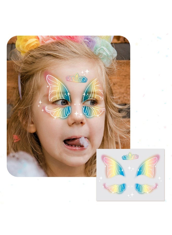 Animal Temporary Face Tattoo for Kids 6 Pack Animal Fake Face Tattoos for Boys and Girls Kids Face Painting Stickers, Birthday Festival Makeup Stickers Party Gifts - Image 4