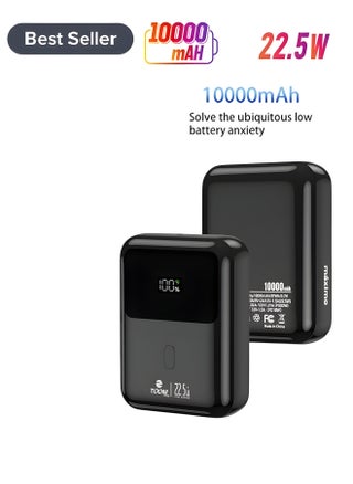 ZP10 10000 مللي أمبير في الساعة مع PD22.5W (سلسلة MAXIMO) بنك طاقة فائق السرعة مع منفذ USB-C واحد ومنفذ USB-A واحد، حزمة بطارية شحن سريع تدعم أي نوع من الملحقات الإلكترونية وأيضًا أي نوع من الهواتف وأجهزة الكمبيوتر المحمولة والمزيد - pzsku/ZCB78B33BE82D4A642CD1Z/45/1744108046/961fd95f-33f9-4323-b610-a95319ffdc28