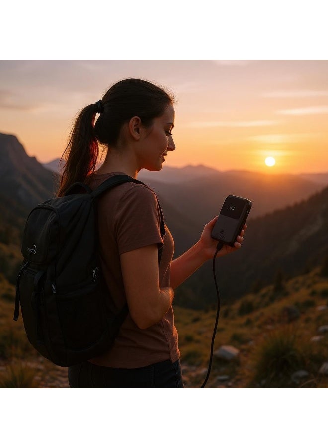 زوم بلس ZP10 10000 مللي أمبير في الساعة مع PD22.5W (سلسلة MAXIMO) بنك طاقة فائق السرعة مع منفذ USB-C واحد ومنفذ USB-A واحد، حزمة بطارية شحن سريع تدعم أي نوع من الملحقات الإلكترونية وأيضًا أي نوع من الهواتف وأجهزة الكمبيوتر المحمولة والمزيد - Image 5