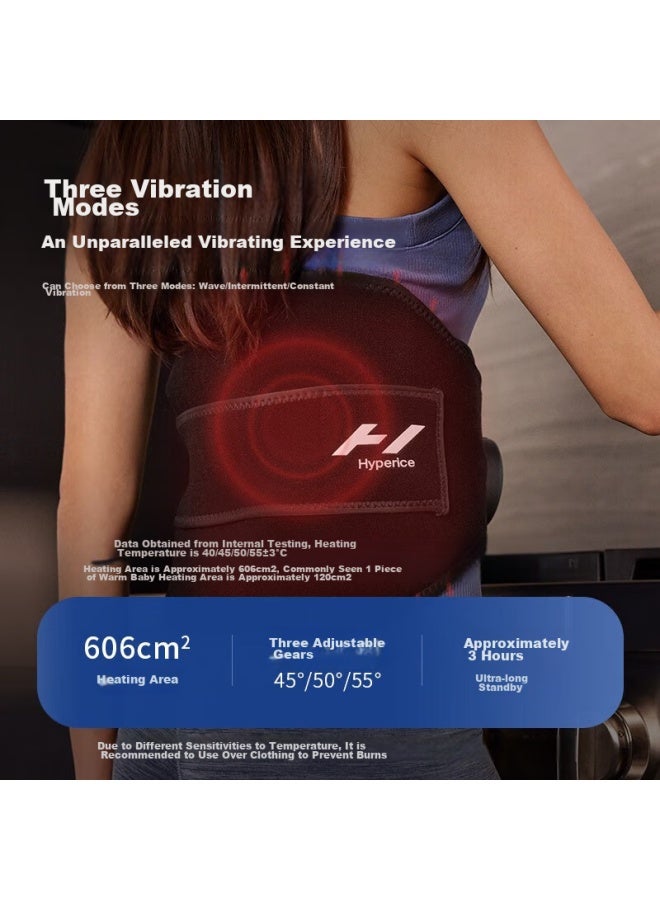 Hyperice Back Support Belt, Hot Compress, Vibration Waist Massager, Muscle Relaxation Device, Venom 2.0 - Image 1