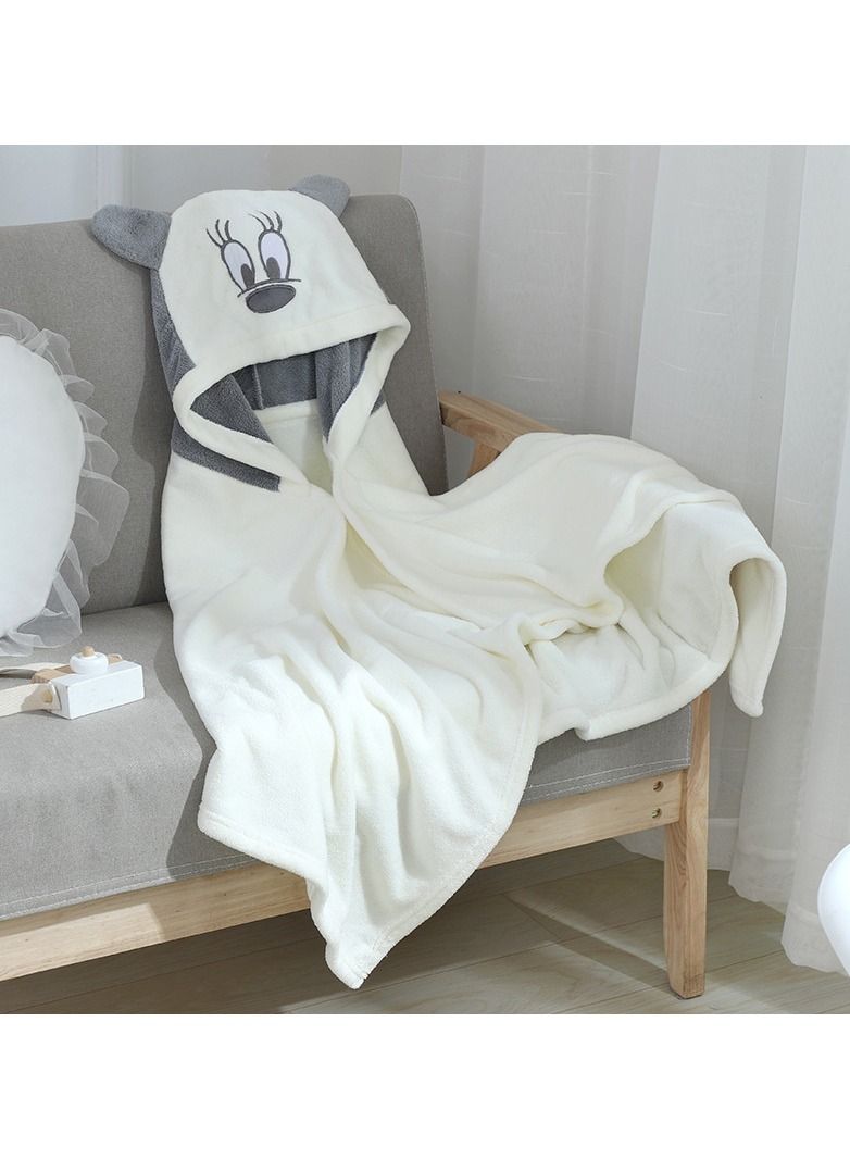 Loquat Cartoon Printed With Hood Fine Fiber Cloaks Bath Towels