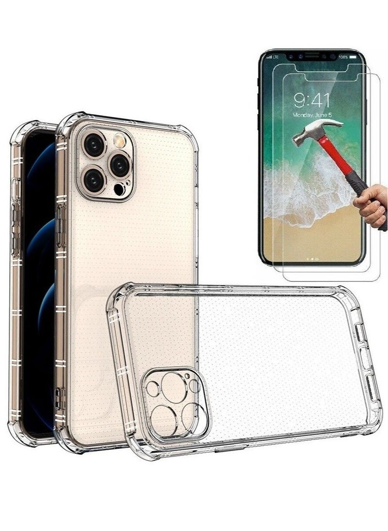 Raxoom For iPhone 14 Pro Max Clear Phone Case Cover & Screen Protector - Image 5