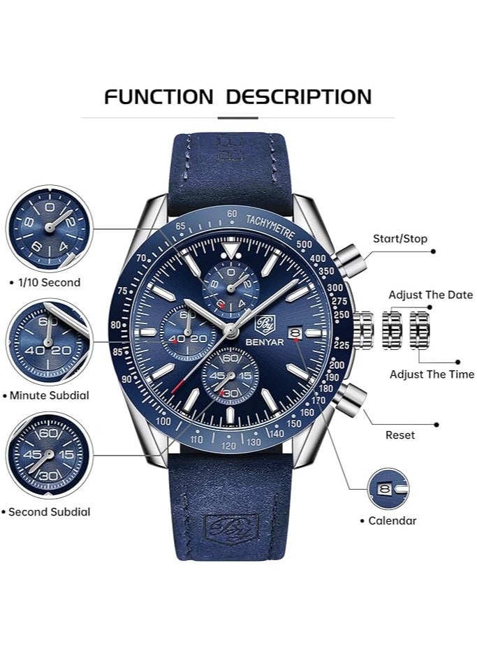 بينيار ساعات رجاليه  كوارتز ضد الماء - Image 5