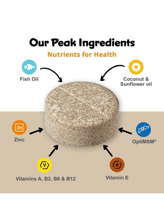 كالا هيلث بيك تيلز ديرماتريكس، 90 قرصًا للكلاب، يدعم صحة البشرة ولمعانها ويقلل من تساقط الشعر المفرط، يحتوي على ميثيل سلفونيل ميثان وزيت السمك وأحماض أوميجا 3 و6 الدهنية الأساسية - Image 5