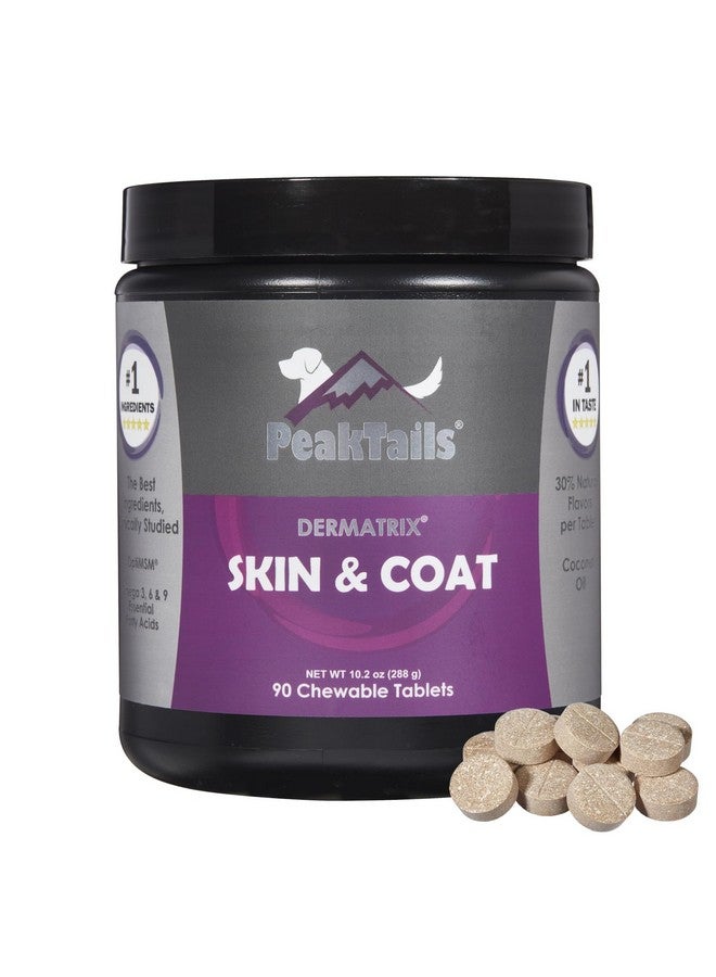 كالا هيلث بيك تيلز ديرماتريكس، 90 قرصًا للكلاب، يدعم صحة البشرة ولمعانها ويقلل من تساقط الشعر المفرط، يحتوي على ميثيل سلفونيل ميثان وزيت السمك وأحماض أوميجا 3 و6 الدهنية الأساسية - Image 1