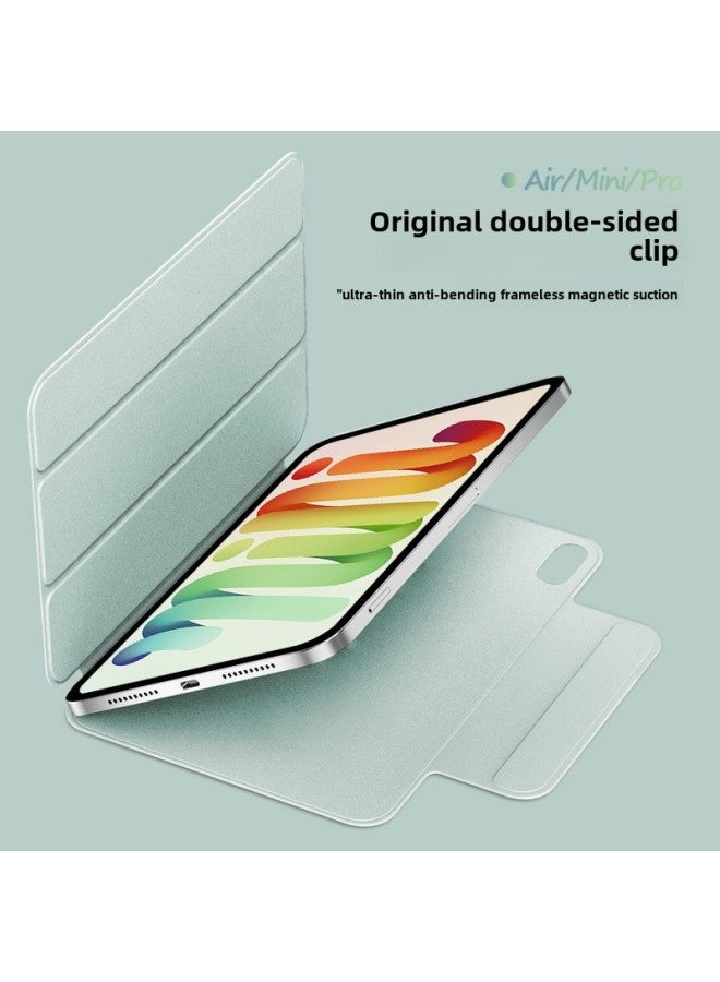 On Behalf Of The Hair IPad11 Protective Case Air7 Magnetic Double-sided Clip Mini67 Protective Case Air13 Suitable For Ultra-thin Endless-Color:Noble Black [double-sided Clip]-Applicable Models:mini6/7 - Image 2