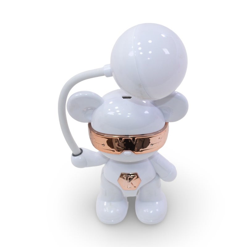 OKO Bear-Shaped Table Lamp for Kids – White Desk & Bedside Light - Image 3