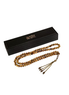 Hilalful HilalFul Prayer Beads - Zebrawood | Rosary Beads for Dhikr, Prayer For Adults | Islamic Gift Eid, Ramadan, Wedding, Anniversary, Birthday | 99 Beads  - Image 1