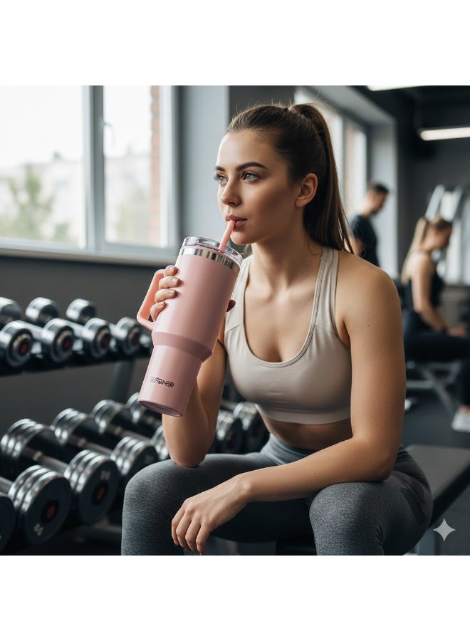 تيفونر كوب تيفونر للسفر (40 أونصة) - رفيقك المثالي للهيدرات اليومية بتصميم يجمع بين الأناقة والمتانة الفائقة - Image 2