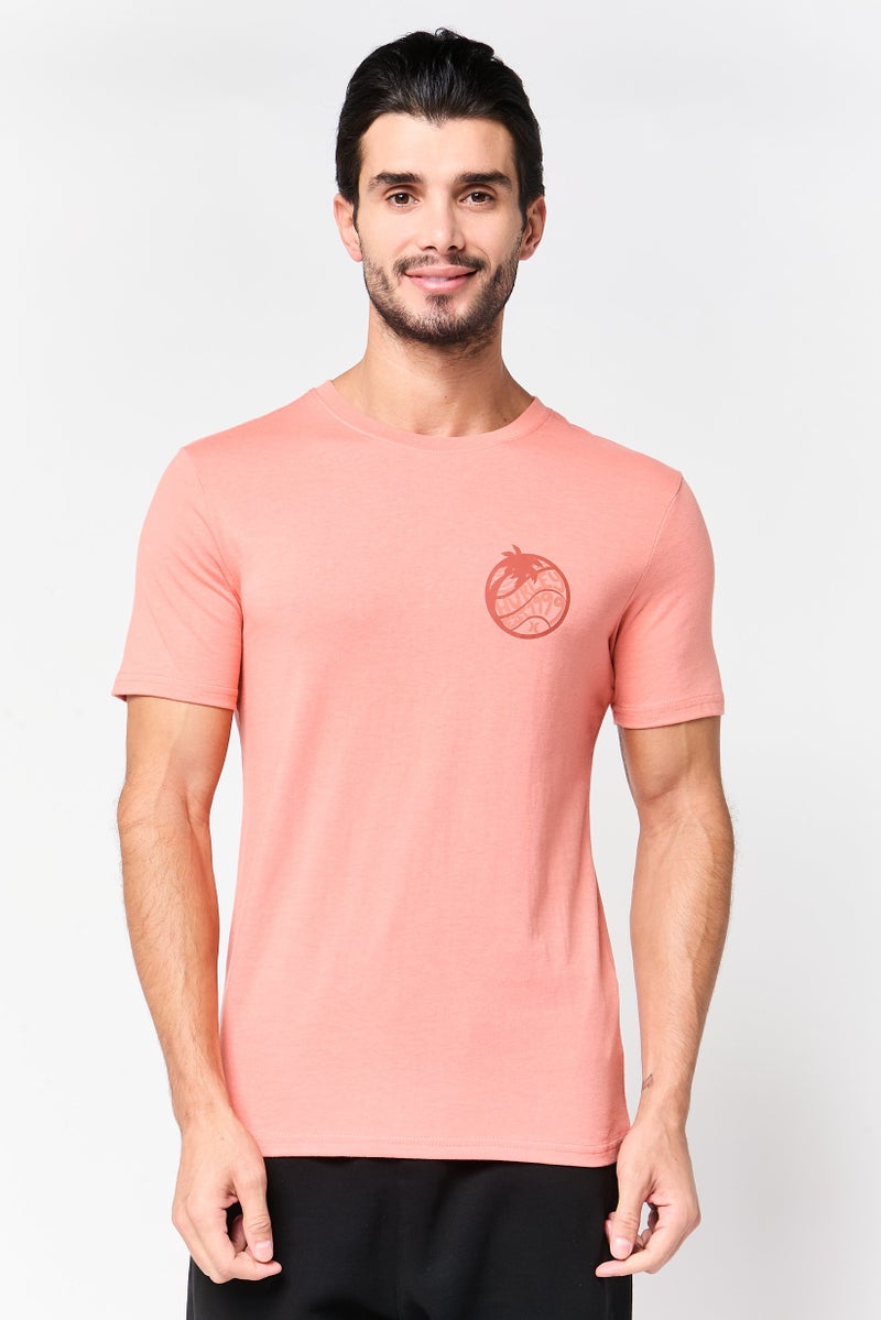 Hurley Men Sportswear Fit Short Sleeve Outdoor T-Shirt, Rust - Image 1