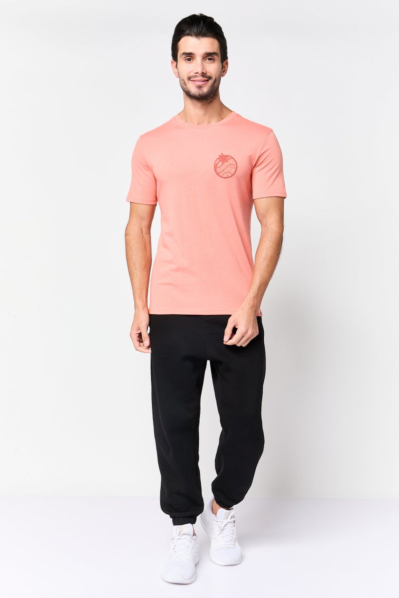 Hurley Men Sportswear Fit Short Sleeve Outdoor T-Shirt, Rust - Image 2