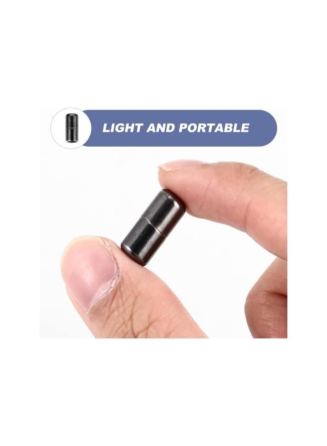 klarako 20pcs Tieless Elastic Laces Clasps Metal Capsule Lock Buckles Tip Ends Metal Connectors for Sneaker Shoelaces Hiking Boots Black - Image 2