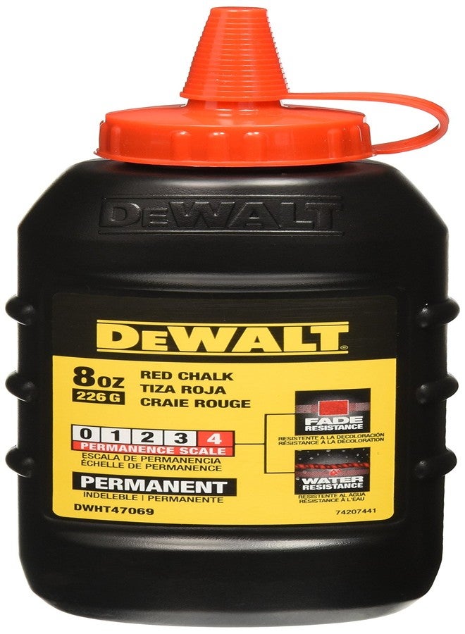 DeWalt DWHT47069L 8Oz Replacement Chalk, Red - Image 1