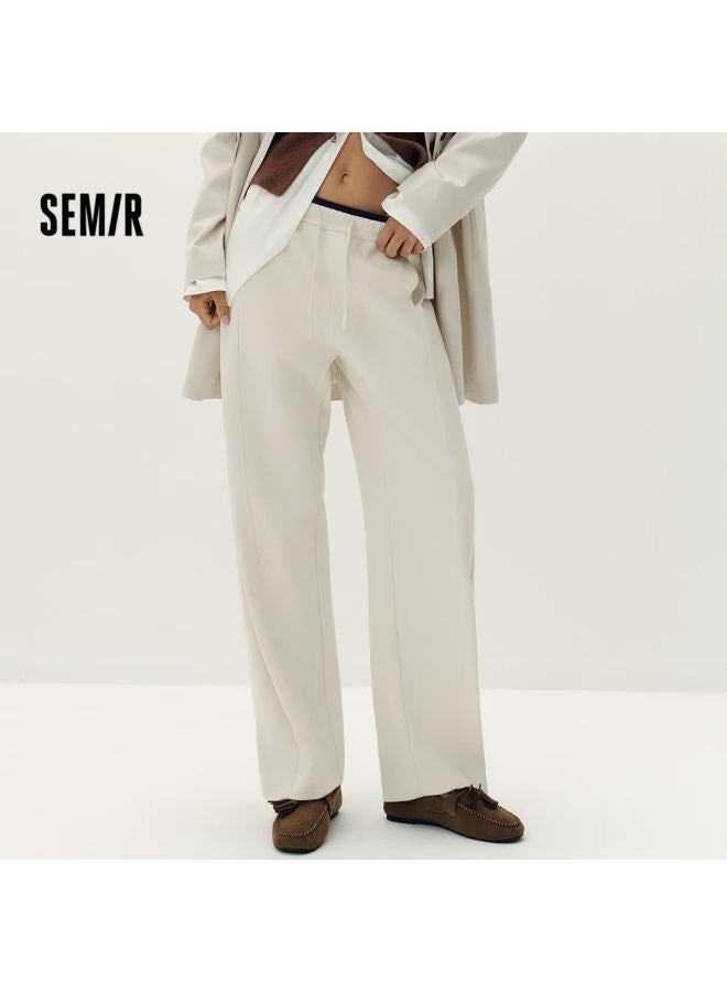 Semir Senrou Cotton | Mall-matching Casual Pants For Women, Split Knife Pants, Autumn Loose Long Pants, 101525127011a - Image 1