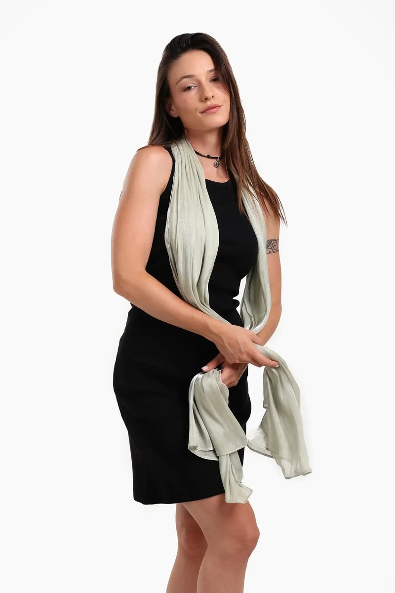Carina Organza Crinkle Scarf - Image 2