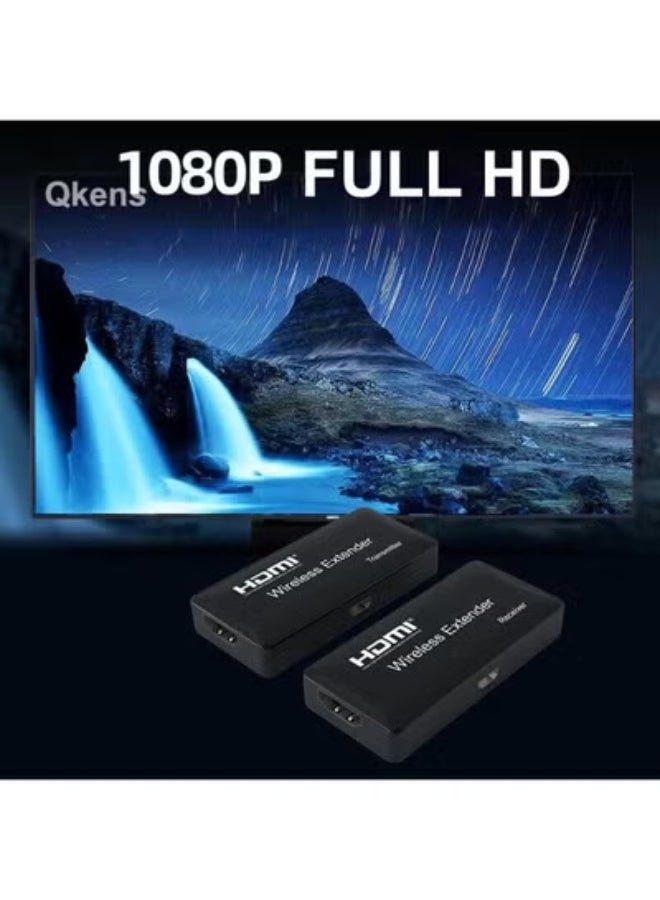 جهاز تمديد HDMI لاسلكي صغير – مدى يصل إلى 150 متر بدقة 1080p – إرسال واستقبال عالي السرعة بدعم التردد المزدوج - Image 4