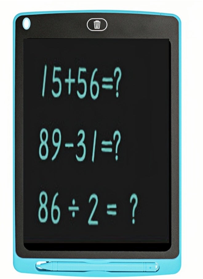 10 " Children's Hand-painted Color Writing Pad, LCD Writing Tablet (Blue)  - Image 1