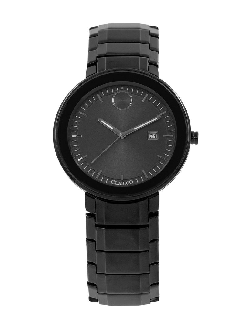 Clasico Molino Men’s Analog Watch Shadow Black – Elite Y121 Caliber Movement | Japanese-Made | Premium Stainless Steel Back | Sleek Black Dial - Image 1