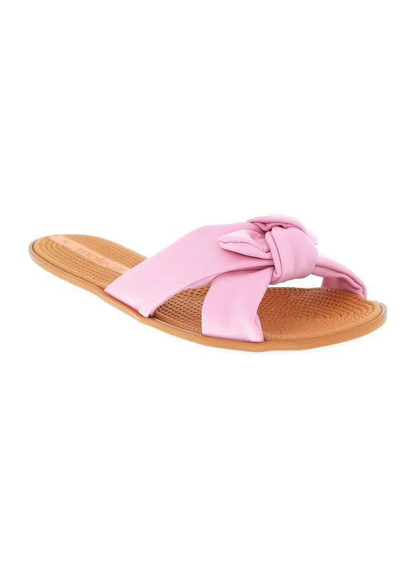 MOLECA Moleca Ladies Flat Sandals Pink | Made In Brazil