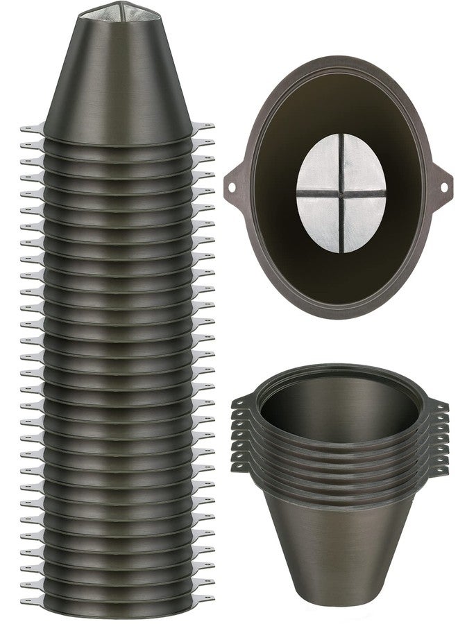 Vesici 30 Pcs Paint Filter 100 mm Plastic Paint Strainer with Fine Nylon Mesh Reusable Industrial Nylon Filter for Oil, Water Based Oil Paints Food Residue - Image 1