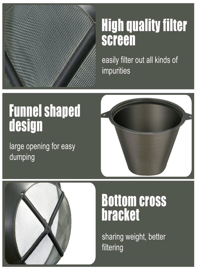 Vesici 30 Pcs Paint Filter 100 mm Plastic Paint Strainer with Fine Nylon Mesh Reusable Industrial Nylon Filter for Oil, Water Based Oil Paints Food Residue - Image 3