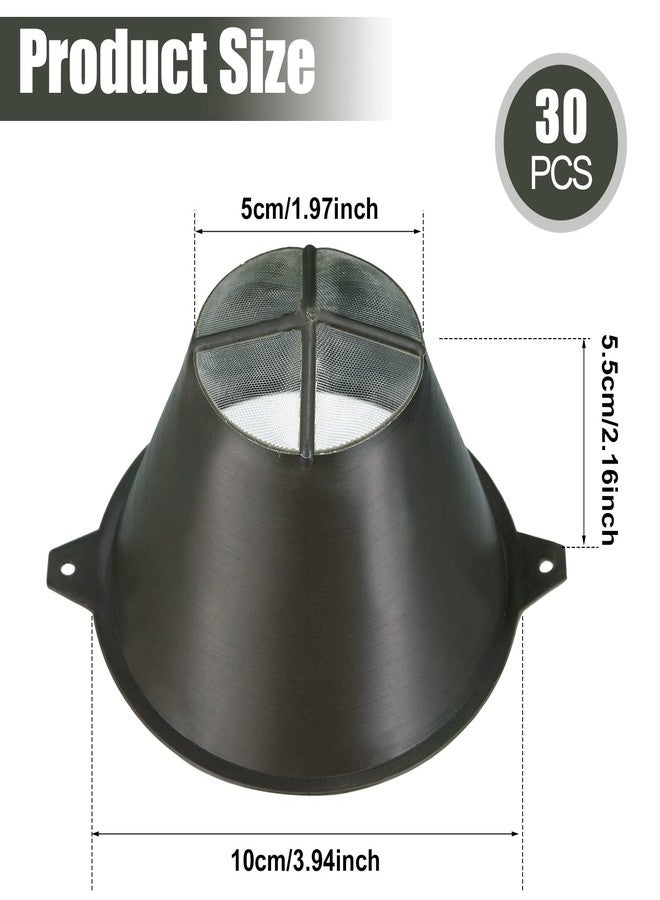 Vesici 30 Pcs Paint Filter 100 mm Plastic Paint Strainer with Fine Nylon Mesh Reusable Industrial Nylon Filter for Oil, Water Based Oil Paints Food Residue - Image 2