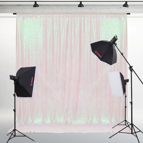 PartyDelight Sequin Backdrop Iridescent 6FTx6FT for Photography Curtain Special Events Party - Image 3