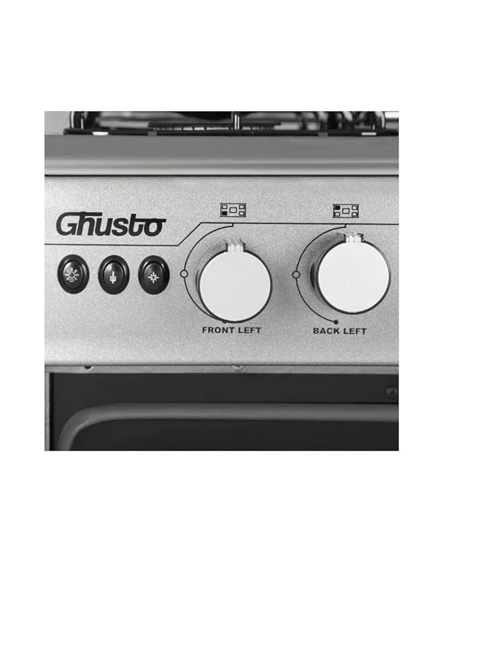 UNIONAIRE Unionaire 5-burner gas stove, oven and grill, 60/80 stainless steel, complete with fan, Gusto  - Image 2