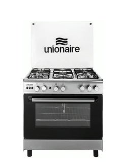 UNIONAIRE Unionaire 5-burner gas stove, oven and grill, 60/80 stainless steel, complete with fan, Gusto  - Image 1