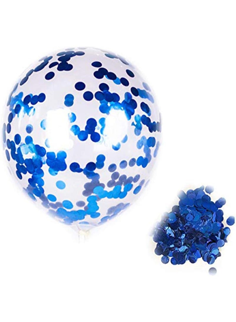 Happy Birthday Balloons for Men or Boys – 13 Letter Balloons, 2 Giant Star Foil Balloons, 4 Confetti Balloons, 6 Latex Balloons – Blue Party Decorations Set – 25 Pieces - Image 5