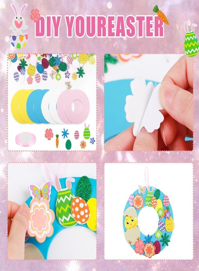 FOPINOA Foam Easter Crafts, 8 Sets Easter Craft Kits Foam Stickers Easter Foam Crafts DIY Foam Easter Stickers Arts and Crafts for Holiday Activities Easter Day Party Supplies Home Decoration - Image 4
