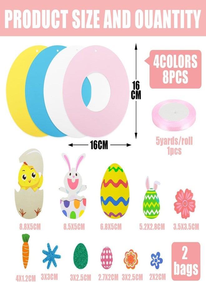 FOPINOA Foam Easter Crafts, 8 Sets Easter Craft Kits Foam Stickers Easter Foam Crafts DIY Foam Easter Stickers Arts and Crafts for Holiday Activities Easter Day Party Supplies Home Decoration - Image 3