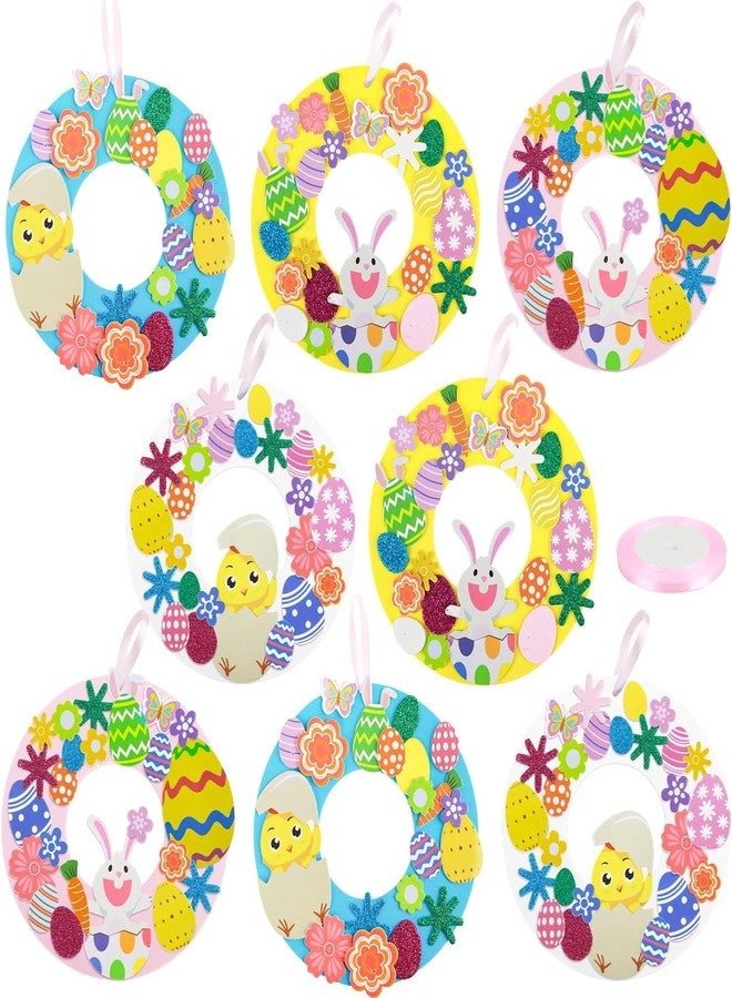 FOPINOA Foam Easter Crafts, 8 Sets Easter Craft Kits Foam Stickers Easter Foam Crafts DIY Foam Easter Stickers Arts and Crafts for Holiday Activities Easter Day Party Supplies Home Decoration - Image 1