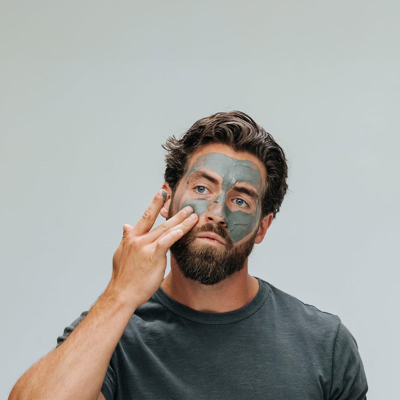 Caldera + Lab The Deep | Men's Organic Hydrating Clay Face Mask for Dry, Sensitive, & Normal Skin â€“ Vegan, Natural & Antioxidant Packed Exfoliating Skincare Facial Treatment - Image 5