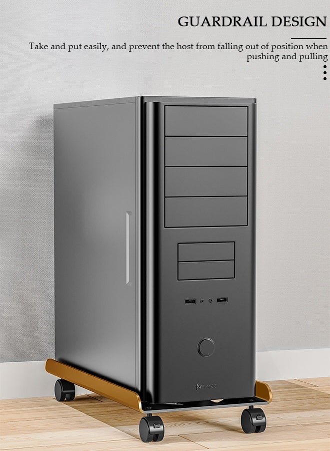 DUNISO Computer Stands CPU Bracket Desktop Host Base Bracket Universal Wheel Plastic Bracket Pallet PC Bracket Suitable For Most PCs Platforms - Image 4