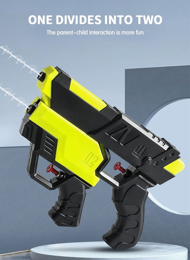 GROIC 2 in 1 Water Guns for Kids, Squirt Guns Water Pistol Guns, 1 Big Plus 1 Small Water Blaster, Summer Water Blaster Pistol Swimming Pool Bath Toys Outdoor Beach Water Fighting Toy for Boy Girl - Image 2