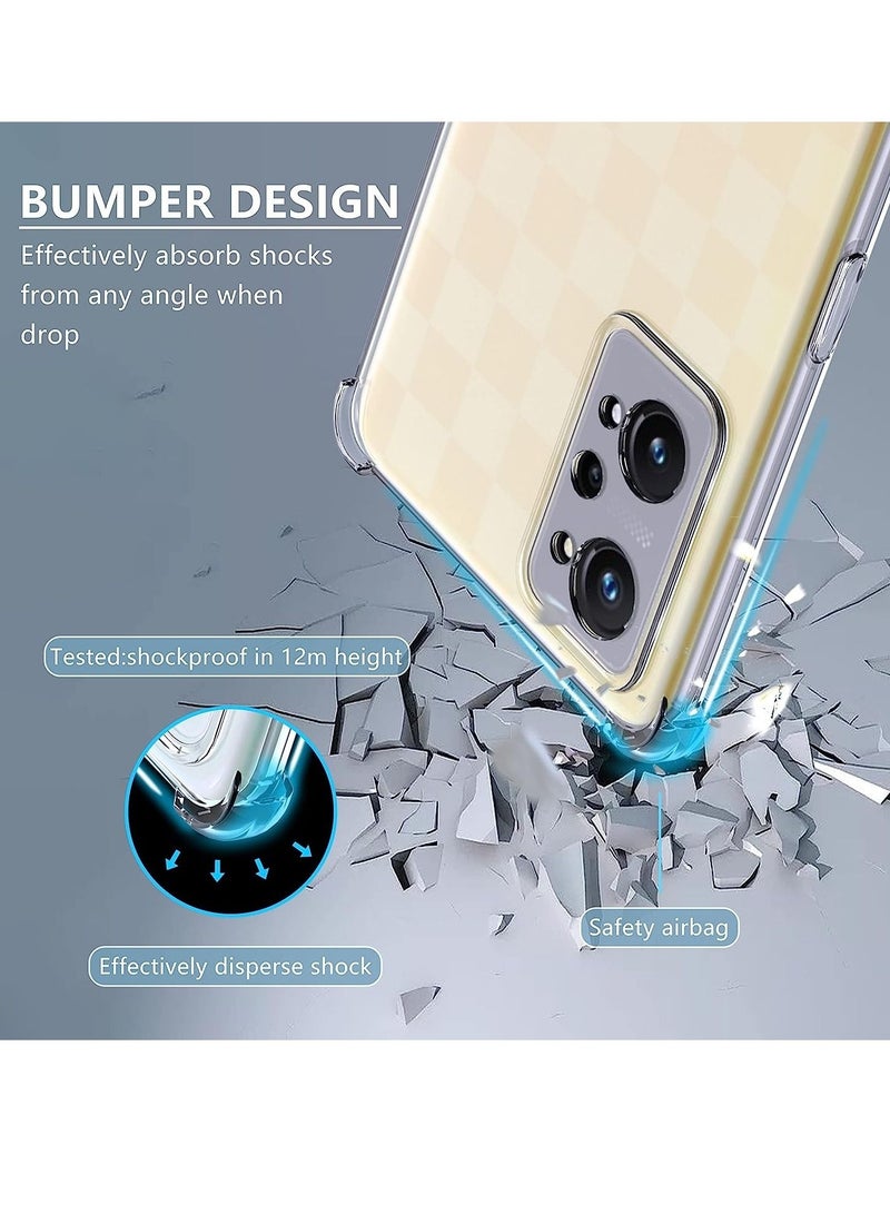 Tpu Case for Realme GT Neo 2/3T Clear Case Ultra Crystal Thin Transparent Protective Back Cover Soft Flexible Bumper Hybrid Silicone Case Shock Absorption  - Image 3