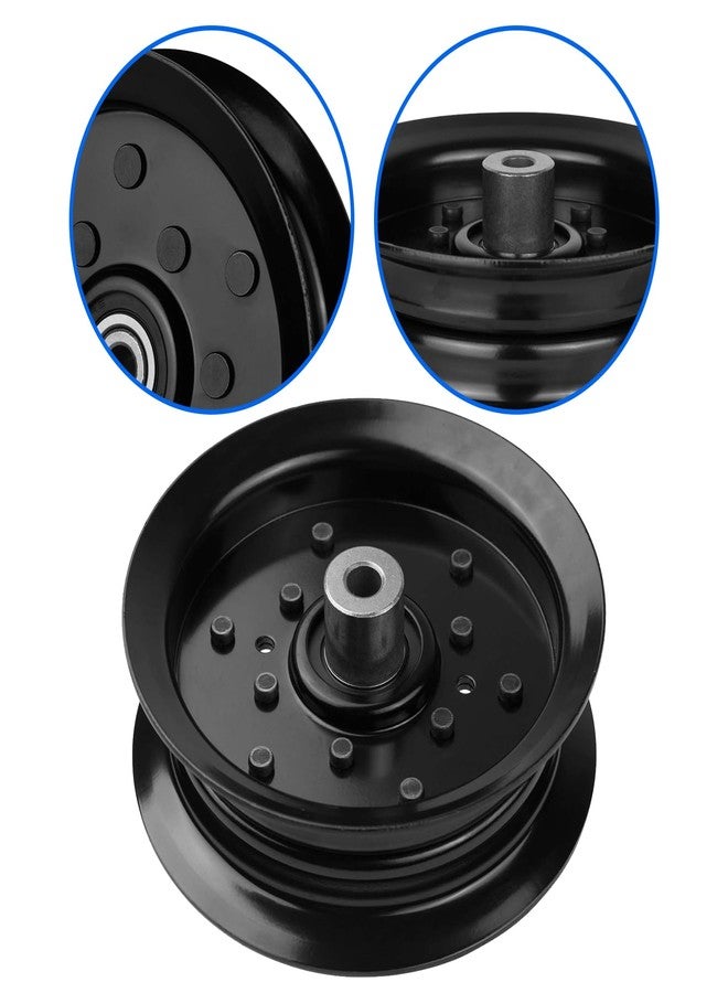 UP2WIN Flat Idler Pulley Compatible with Craftsman Husq Ariens Sears Poulan Riding Lawn Mower Tractor with 42" 46" 48" 54” Deck, Replace 197379, 196106 - Image 5