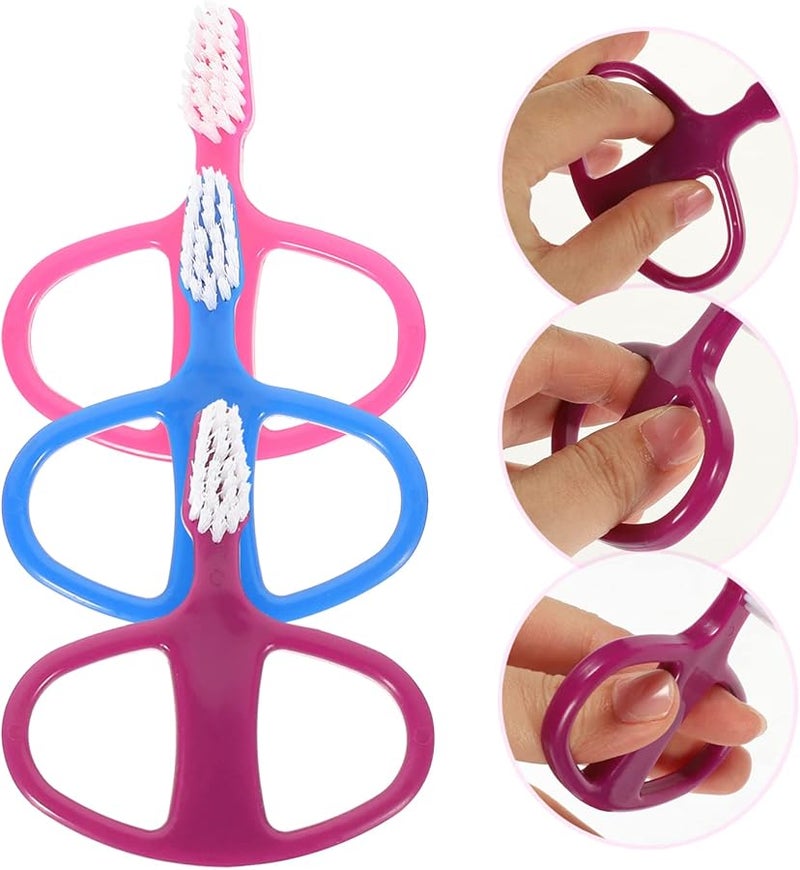 Soft Bristle Toothbrush Set 9pcs Ergonomic Design Multi Color Gentle Cleaning - Image 3