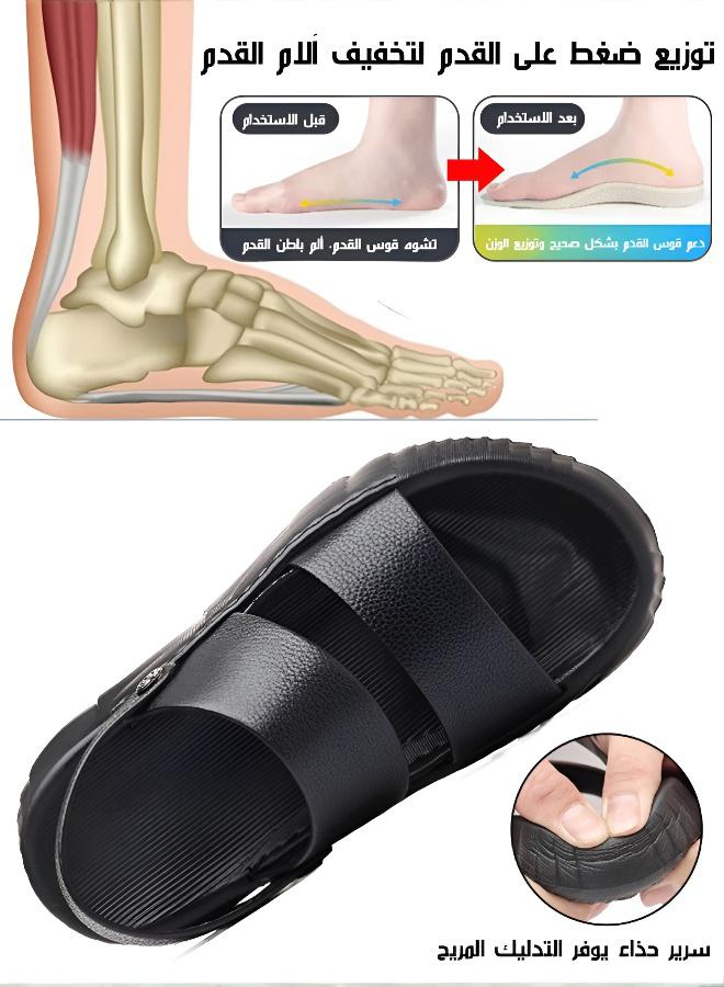 صندل رجالي كاجوال سهل الارتداء بنعل سميك وناعم - Image 3