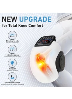 TIGER 4-in-1 Cordless Knee Massager with Heat, Vibration - Red Light Therapy & 3D Compression – Rechargeable Portable Knee Massage Device for Pain Relief, Arthritis, Joint Stiffness || Ideal for Men & Women – Great Gift for Family & Friends  - Image 5