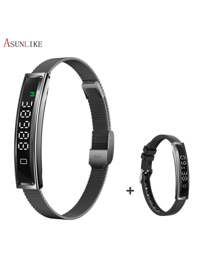 Neutral New B3 Smart Bracelet Couple Bracelet Step Counter Heart Rate Health Monitor Waterproof Magnetic Sports Bracelet For Men And Women - Image 4