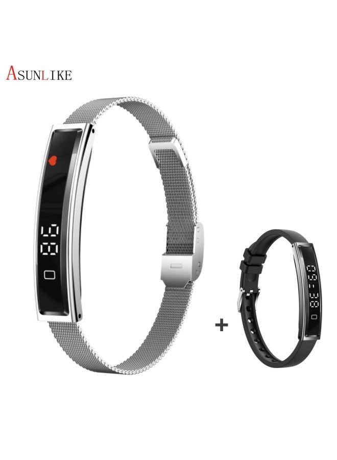 Neutral New B3 Smart Bracelet Couple Bracelet Step Counter Heart Rate Health Monitor Waterproof Magnetic Sports Bracelet For Men And Women - Image 1