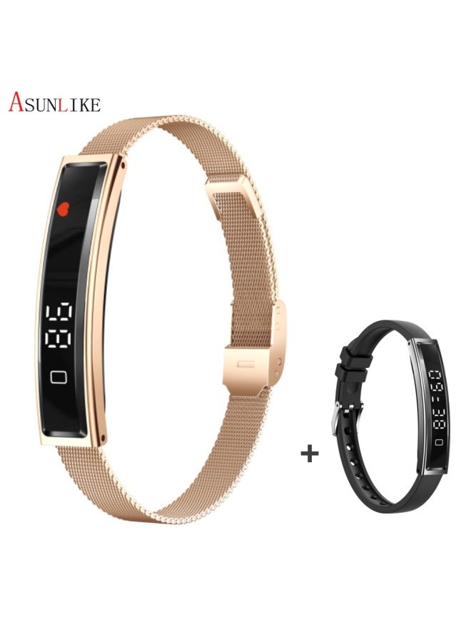 Neutral New B3 Smart Bracelet Couple Bracelet Step Counter Heart Rate Health Monitor Waterproof Magnetic Sports Bracelet For Men And Women - Image 2