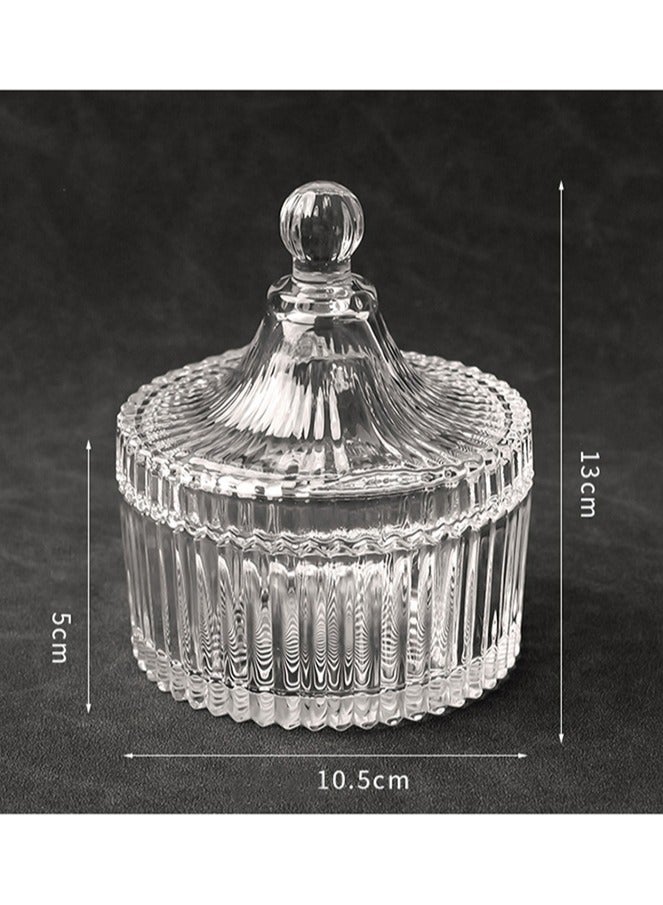 HOMESTAR 2pcs glass Dates bowl With Lid  - Image 3