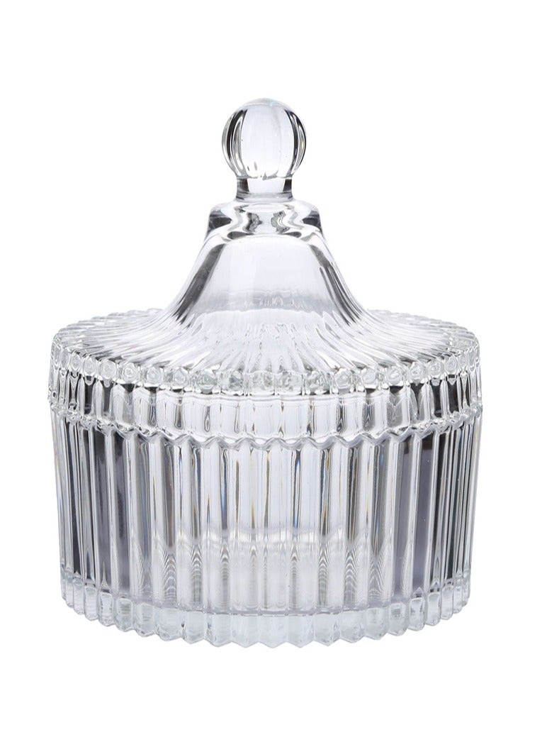 HOMESTAR 2pcs glass Dates bowl With Lid  - Image 1