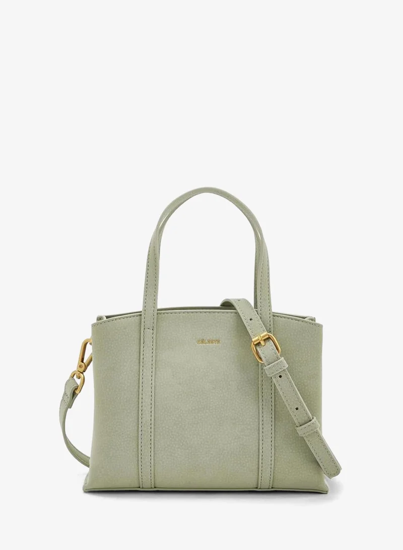 سيليست Textured Tote Bag With Double Handles